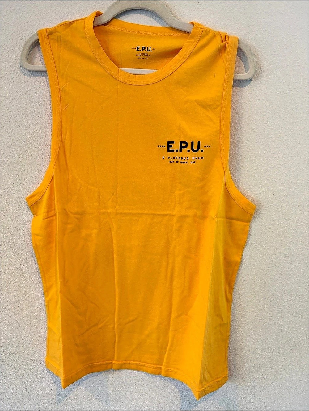 E.P.U. Tank Top in Yellow